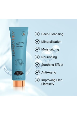 Mascarilla facial de barro clarificante - Para todo tipo de piel - 100 ml