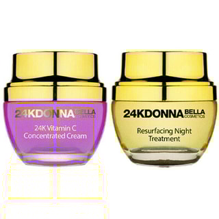 Coffret 24K com creme de noite e creme de vitamina C