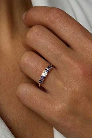 Bague - Argent plaqué or jaune