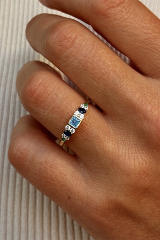 Bague - Argent plaqué or jaune