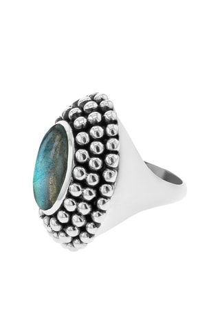 Bague - Argent et labradorite