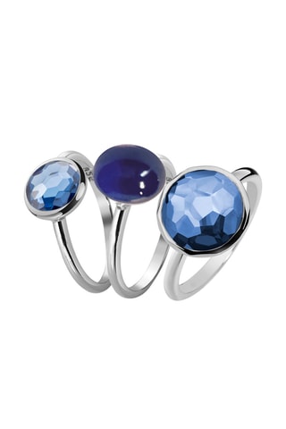 3 bagues - Argent et tanzanite