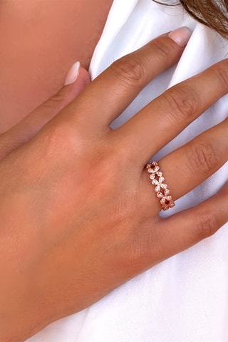 Bague - Argent plaqué or jaune