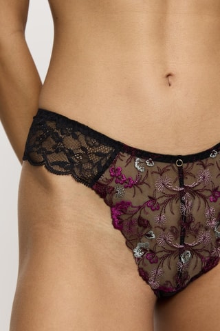 Tanga Sensual Spotlight Highleg Brazilian - Zwart