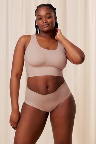 Sportbeha Flex Smart Pull-On Bra Top Ex - Beige