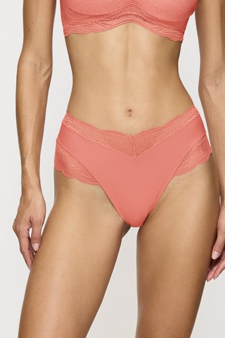 Slip met Hoge Taille Triumph Lift Smart Bandeau Maxi EX - Roze