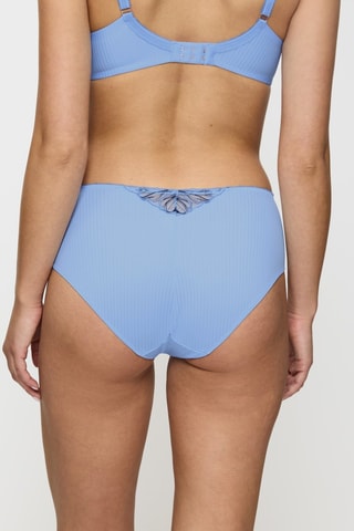 Slip met Hoge Taille Wild Iris Florale Maxi - Blauw