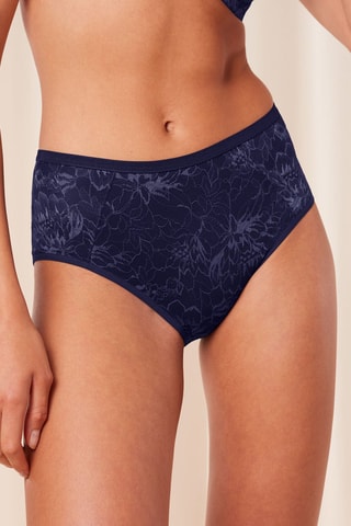 Slip Hoge Taille Amourette Charm T Maxi02 -  Donkerblauw