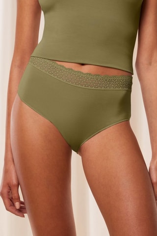 Slip taille haute Feel of Modal Midi - Groen
