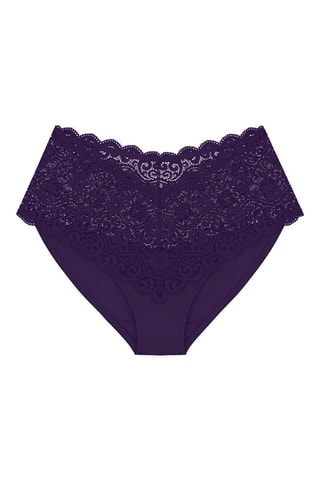 Slip Hoge Taille Maxi Amourette - Paars