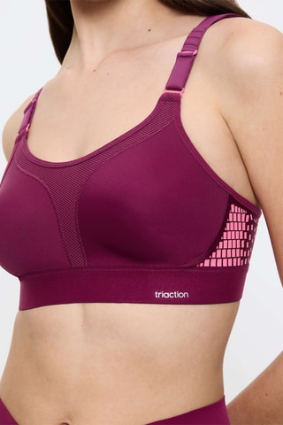 Sportbeha Triaction Hybrid Lite - Bordeauxrood