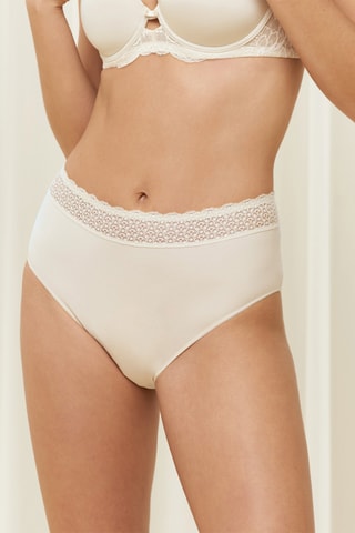 Slip Hoge Taille Midi Feel of Modal - Ecru
