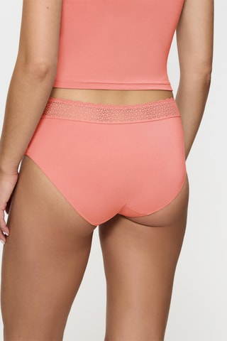 Slip Hoge Taille Midi Feel of Modal - Koraalrood