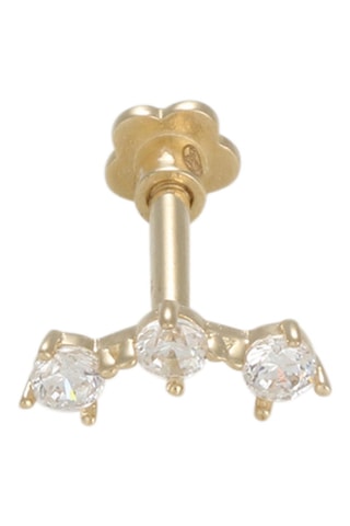 Orecchino da cartilagine Trinity - Oro giallo