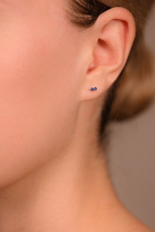 Orecchini duo précieuses - Oro bianco e zaffiri