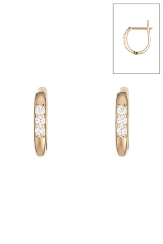 Orecchini a cerchio Exception - Oro giallo