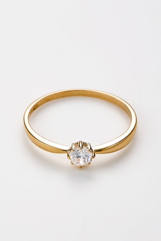 Anello solitario Tatiana - 
Oro giallo