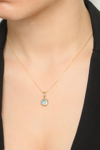 Ciondolo Extase - Oro giallo e topazio