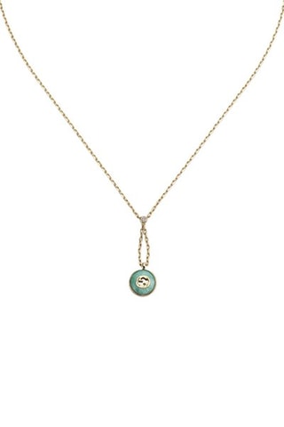 Colar - Ouro amarelo e amazonite