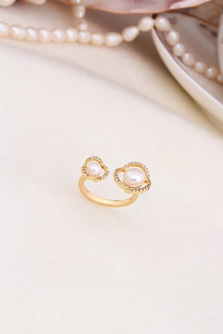 Anillo - Chapado en oro amarillo