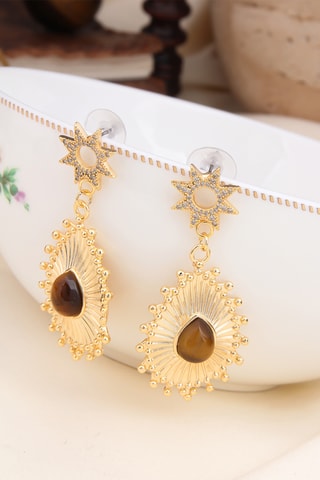 Pendientes - Ojos de tigre