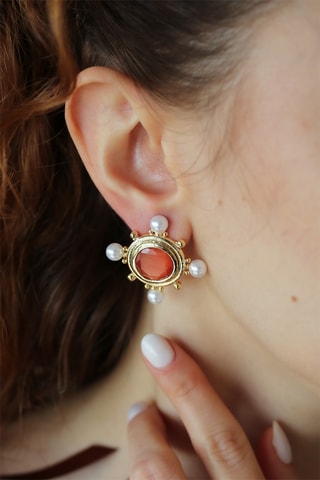 Dormilonas - Chapado en oro amarillo y ojos de gato