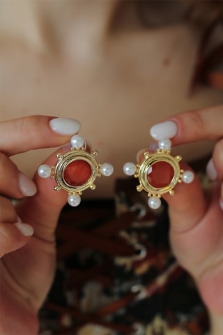 Dormilonas - Chapado en oro amarillo y ojos de gato