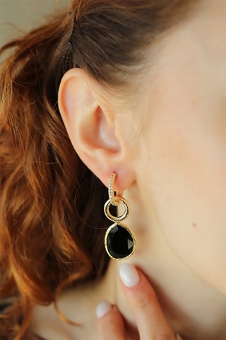 Pendientes - Ojo de gato y circones