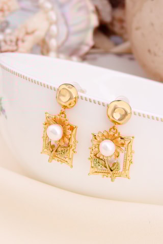 Pendientes - Chapado en oro amarillo