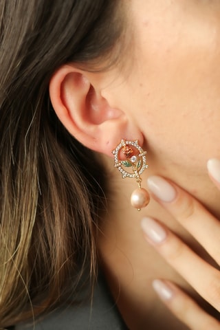 Pendientes - Perlas cultivadas y circones