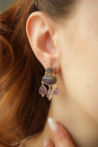 Pendientes - Amatistas 