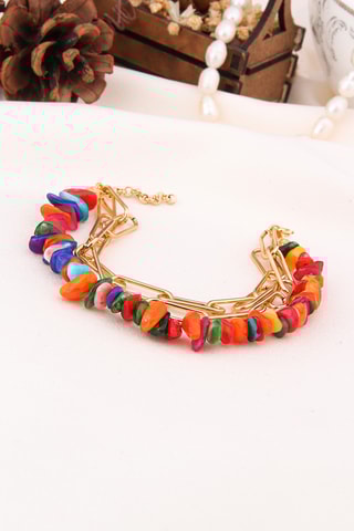 Pulsera - Bronce y ojos de gato