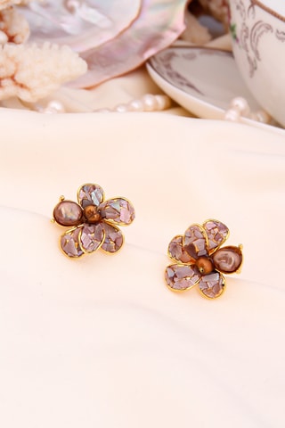 Pendientes - Chapado en oro amarillo