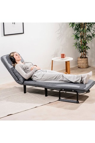 Sofá cama convertible 4 en 1 - Gris