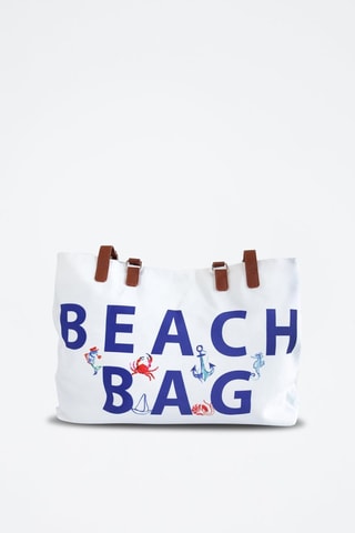 Bolso shopper Anemoss - Blanco