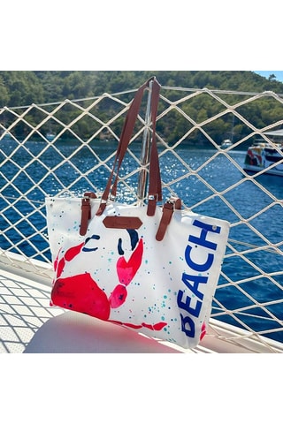 Bolso shopper Anemoss - Blanco