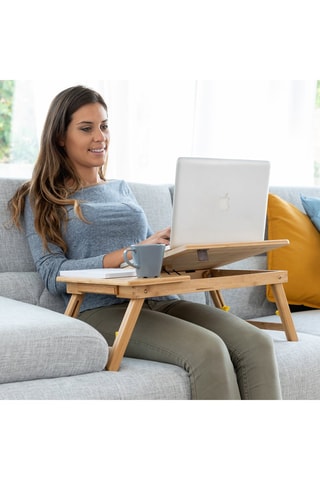 Mesa auxiliar plegable - Natural