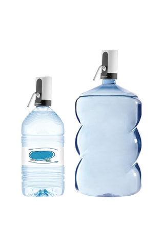 Dispensador de agua con botellas de silicona - Negro y blanco