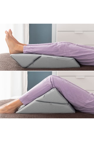Almohada multiposición con doble cojín - Gris