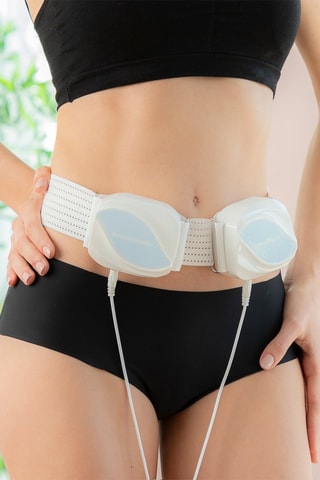 Cinturón de masaje vibrador y moldeador - Blanco