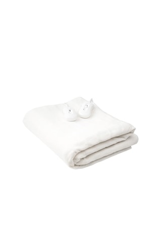 Calentador de cama eléctrico doble - Blanco - 140 x 160 cm