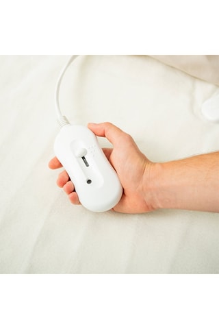 Calentador de cama eléctrico doble - Blanco - 140 x 160 cm