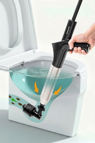 Sturalavandini ad alta pressione ad aria compressa - Nero e argentato - 55,5 x 20 x 5 cm