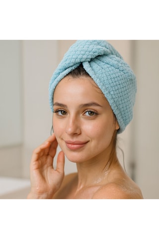 Toalla para el cabello Beautifly - Azul