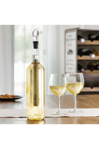 Enfriador de botellas de vino de acero inoxidable con aireador