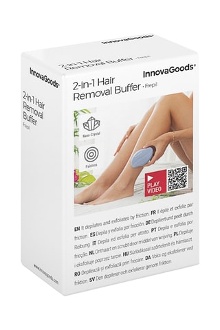 Depiladora exfoliante por fricción con nanocristales