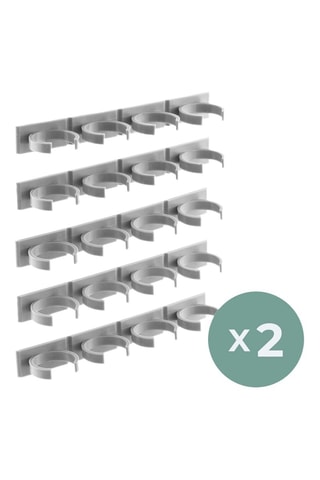 2 organizadores de especias adhesivos Jarlock - 20,2 x 2,4 x 3,8 cm