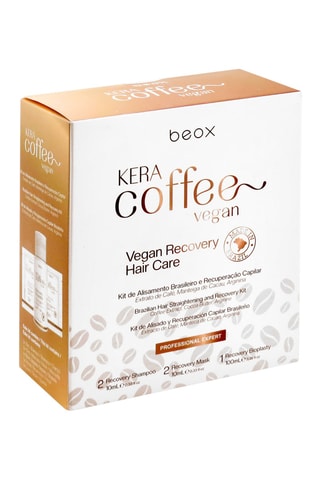 Kit de alisado brasileño Beox KeraCoffee - 3 productos