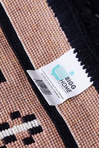 Alfombra - Negro y blanco - 80 x 150 cm