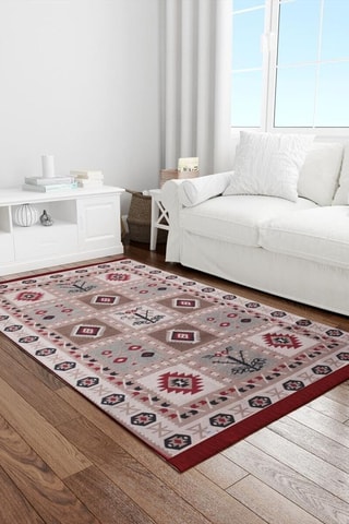 Alfombra - Rojo - 120 x 180 cm